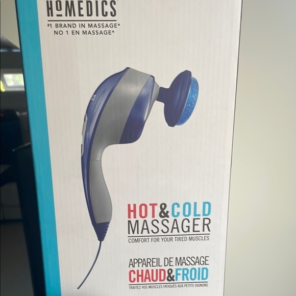 Homedics Blue and Gray Hot & Cold Massager - Picture 2 of 12